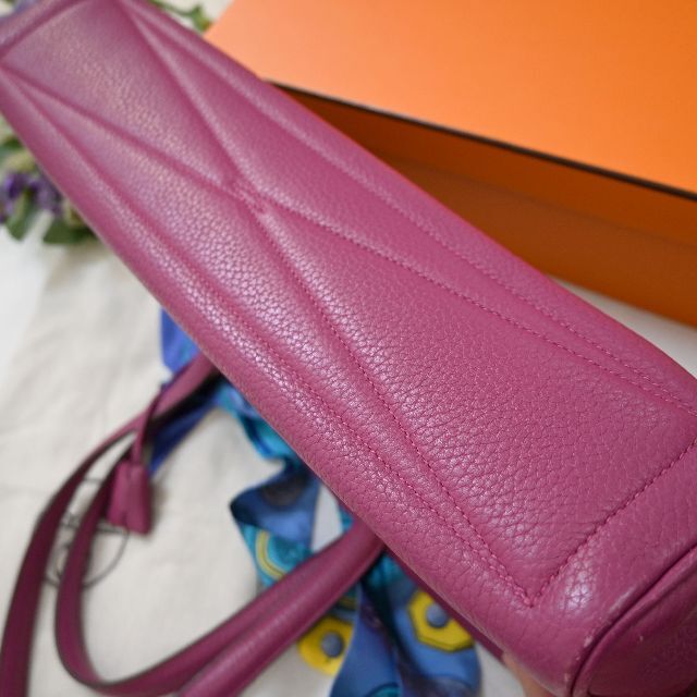 HERMES 極美品 2021 シルク フレアーワンピース シェーヌダンクル