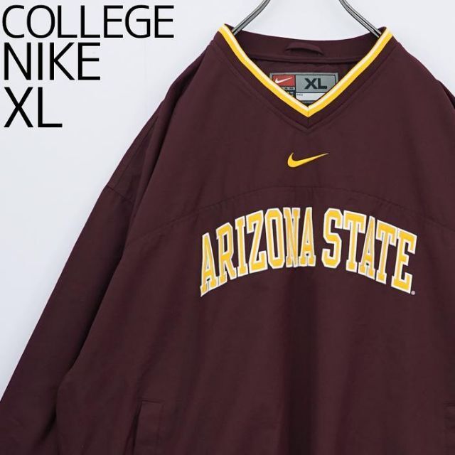 NIKE - ナイキ アリゾナ州立大 カレッジ ナイロンジャケット刺ロゴ XL