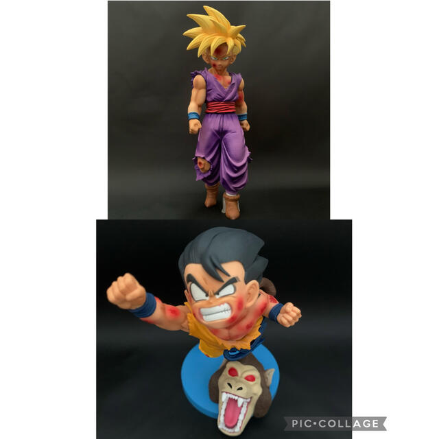 ドラゴンボール(ドラゴンボール)の孫悟空 孫悟飯 リペイント フィギュア セット エンタメ/ホビーのフィギュア(その他)の商品写真