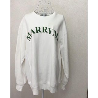 MARRYME✶完売　グリーンロゴスウェット　袖汚れ有り(トレーナー/スウェット)