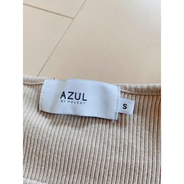 AZUL by moussy(アズールバイマウジー)のアズールスクエア ネック Tシャツ レディースのトップス(カットソー(半袖/袖なし))の商品写真