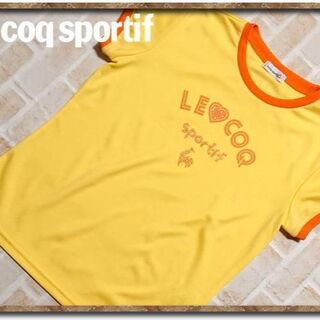 ルコックスポルティフ(le coq sportif)のルコック　ラインストーン付きTシャツ　黄(Tシャツ(半袖/袖なし))