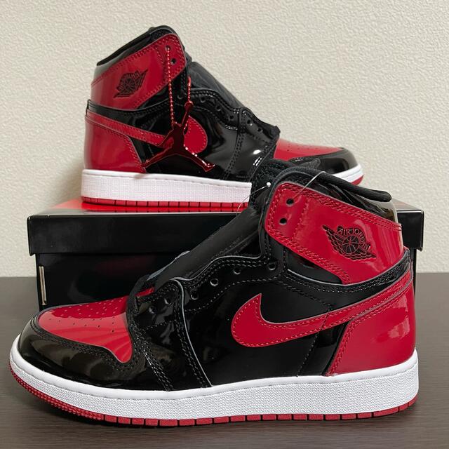 新品 Nike Air Jordan 1 High OG Patent Bred