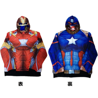 マーベル(MARVEL)のリバーシブルパーカー　2XL　アイアンマン×キャプテンアメリカ　マーベル *(パーカー)