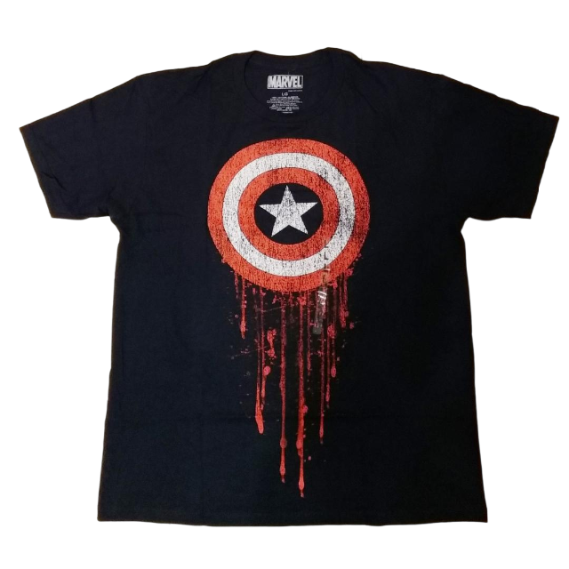 MARVEL - キャプテンアメリカ Tシャツ Lサイズ マーベル marvel MARVEL - キャプテンアメリカ Tシャツ Lサイズ マーベル marvel
