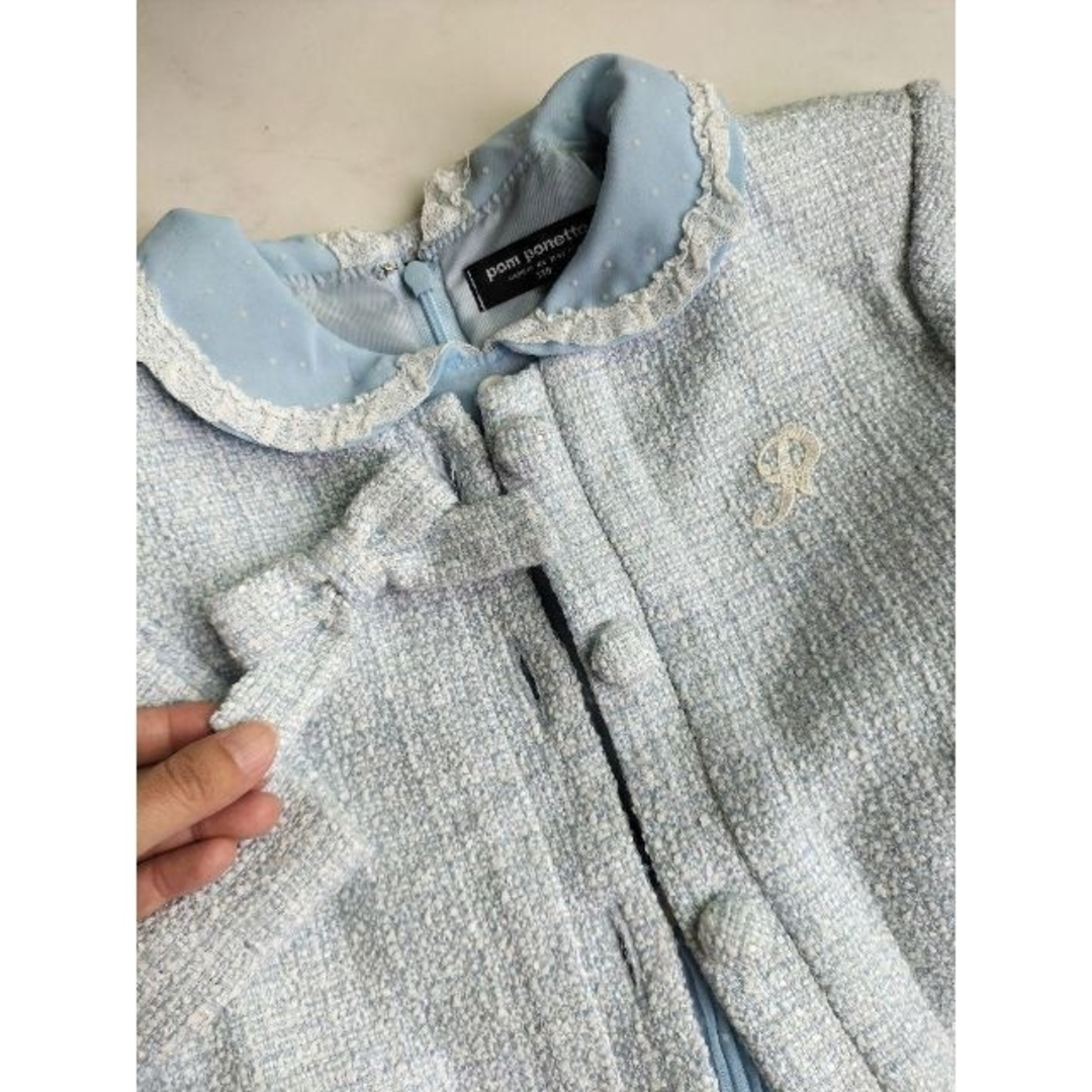 pom ponette(ポンポネット)の130 ポンポネットアンサンブル ワンピース＋ジャケット キッズ/ベビー/マタニティのキッズ服女の子用(90cm~)(ドレス/フォーマル)の商品写真