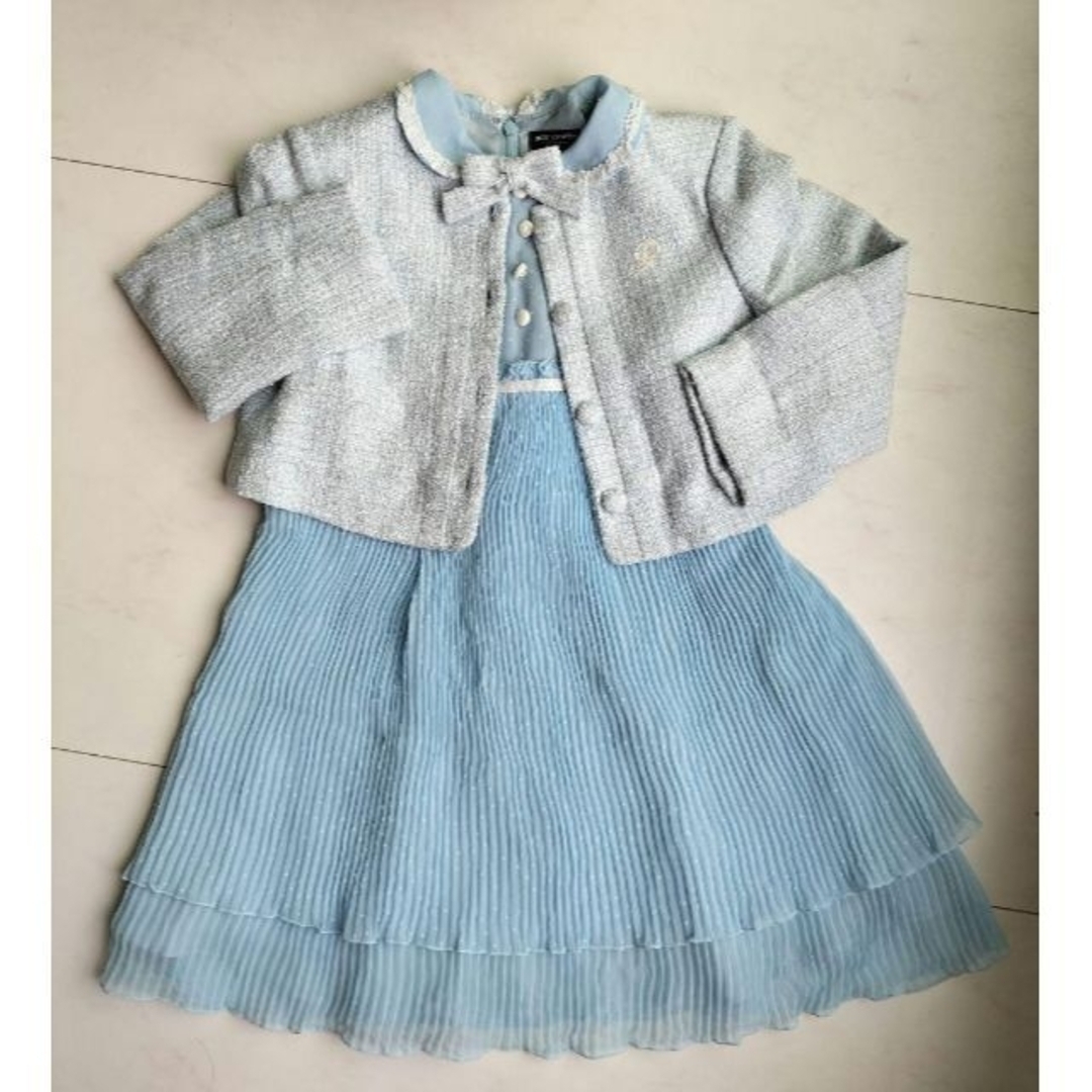 pom ponette(ポンポネット)の130 ポンポネットアンサンブル ワンピース＋ジャケット キッズ/ベビー/マタニティのキッズ服女の子用(90cm~)(ドレス/フォーマル)の商品写真