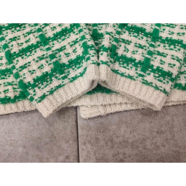 maje - ❤️maje2022新作 新品 緑チェック ニットカーディガン 2色