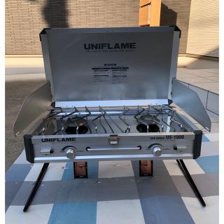 ユニフレーム(UNIFLAME)のユニフレーム　ツインバーナー　US-1900 おまけ付き(調理器具)