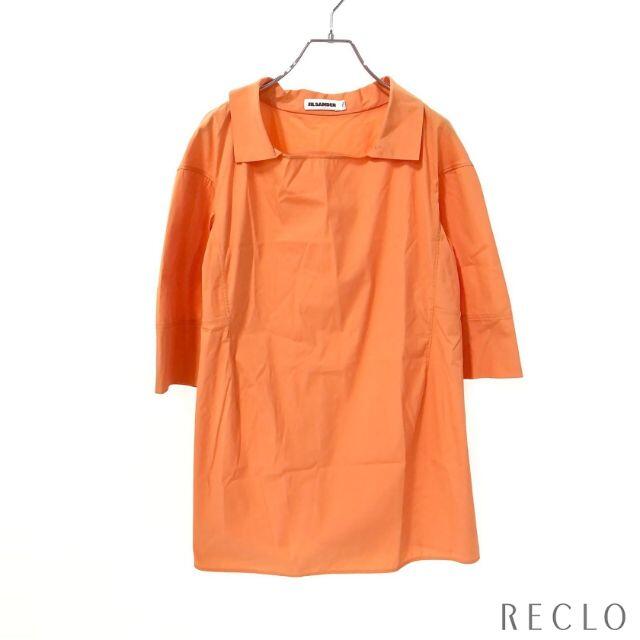 Jil Sander(ジルサンダー)のブラウス 五分丈 オレンジ レディースのトップス(シャツ/ブラウス(半袖/袖なし))の商品写真