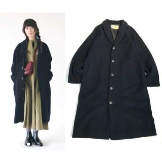 ネストローブ(nest Robe)のnest Robe ネストローブ ウールカシミヤショールカラーコート F(ロングコート)