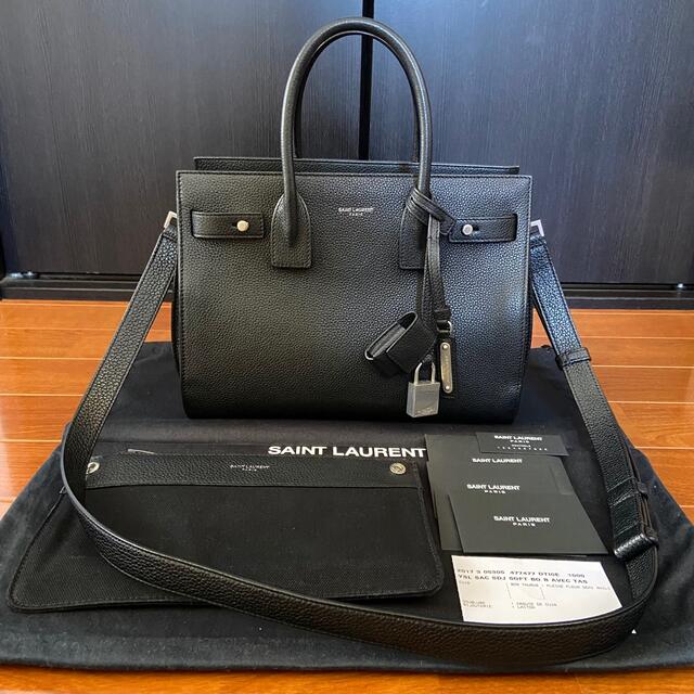 安い購入 Saint Laurent SAINT LAURENT サックドジュール スープル ベイビー ブラック ハンドバッグ 