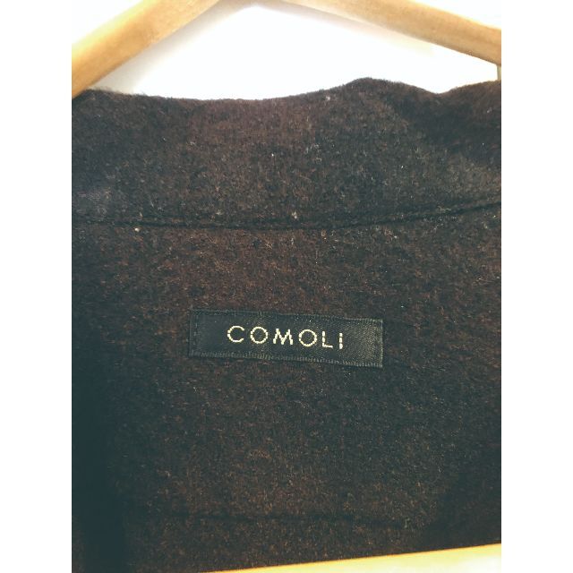 COMOLI(コモリ)のCOMOLI ウールチェックオープンカラーシャツ サイズ3 メンズのトップス(シャツ)の商品写真