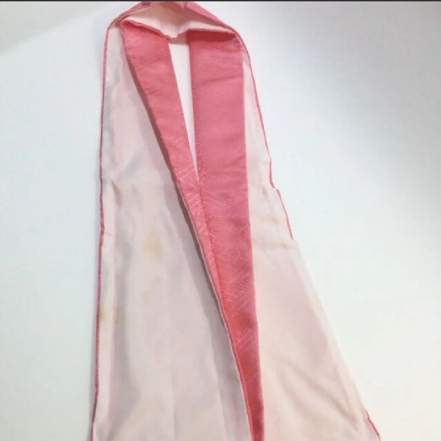 伊達襟　　重ね襟　広衿　鮮やかなピンク レディースの水着/浴衣(和装小物)の商品写真