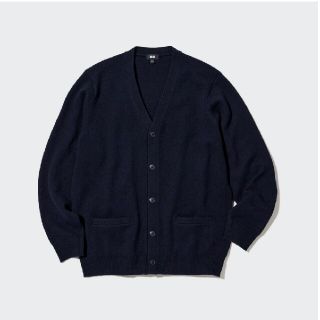 ユニクロ(UNIQLO)のかず様専用     プレミアムラムVネックカーディガン（長袖）(カーディガン)