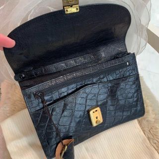 Bally - ☆美品☆BALLY バリー クロコ型押し クラッチバッグ セカンド