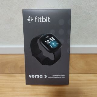 Fitbit Versa 3 ブラック(腕時計(デジタル))