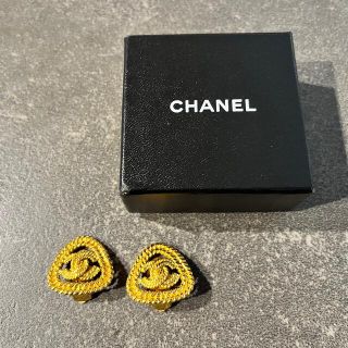 シャネル(CHANEL)のCHANEL イヤリング  ヴィンテージ　三角　トライアングル(イヤリング)