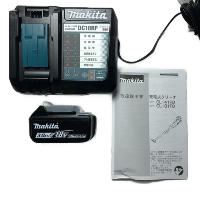 □□MAKITA マキタ 工具 電動工具 充電式クリーナー 18V CL181FDRFW