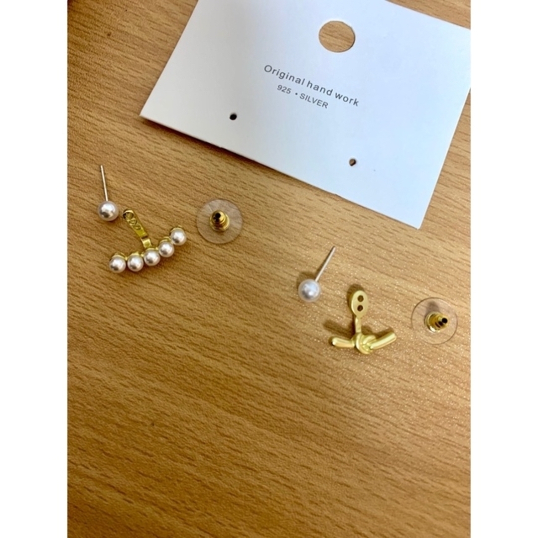 pearl back catch pierce レディースのアクセサリー(ピアス)の商品写真