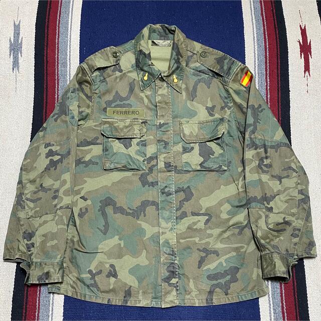 90s 古着 ヴィンテージ ミリタリージャケット スペイン軍 カモフラ 迷彩 メンズのジャケット/アウター(ミリタリージャケット)の商品写真