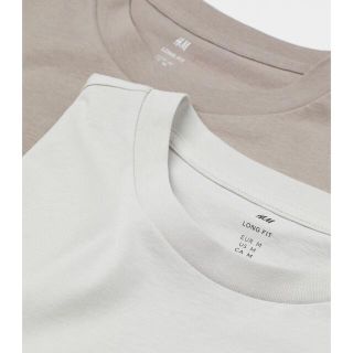 エイチアンドエム(H&M)の新品・H&M・ロングフィットＴシャツ・Ｔシャツ・トップス・カットソー・半袖(Tシャツ(半袖/袖なし))