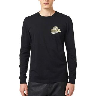 ディーゼル(DIESEL)の新品未使用！　DIESEL  L  ロング　Tシャツ　ブラックＬ(Tシャツ/カットソー(七分/長袖))