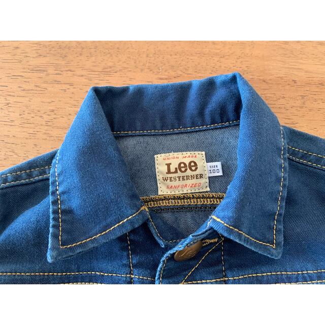 Lee(リー)のLEE デニムジャケット　100 キッズ/ベビー/マタニティのキッズ服女の子用(90cm~)(ジャケット/上着)の商品写真