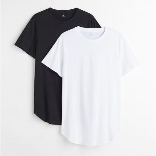 エイチアンドエム(H&M)の新品・H&M・ロングフィットＴシャツ・Ｔシャツ・トップス・カットソー・半袖(Tシャツ/カットソー(半袖/袖なし))