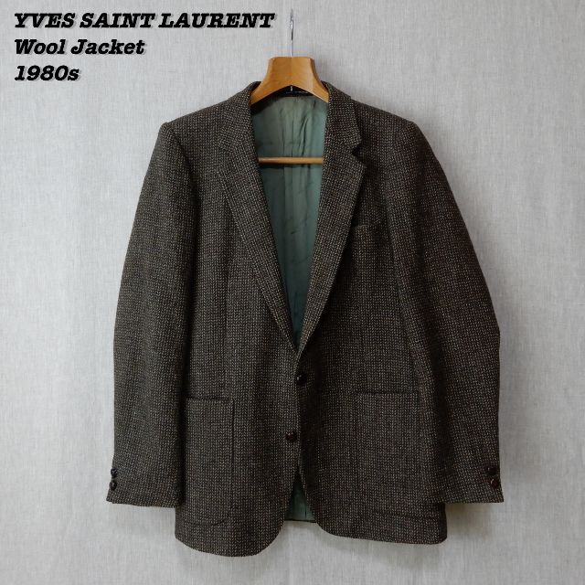 YVES SAINT LAURENT Wool Tweed Jacket 80s 新作からSALEアイテム等お