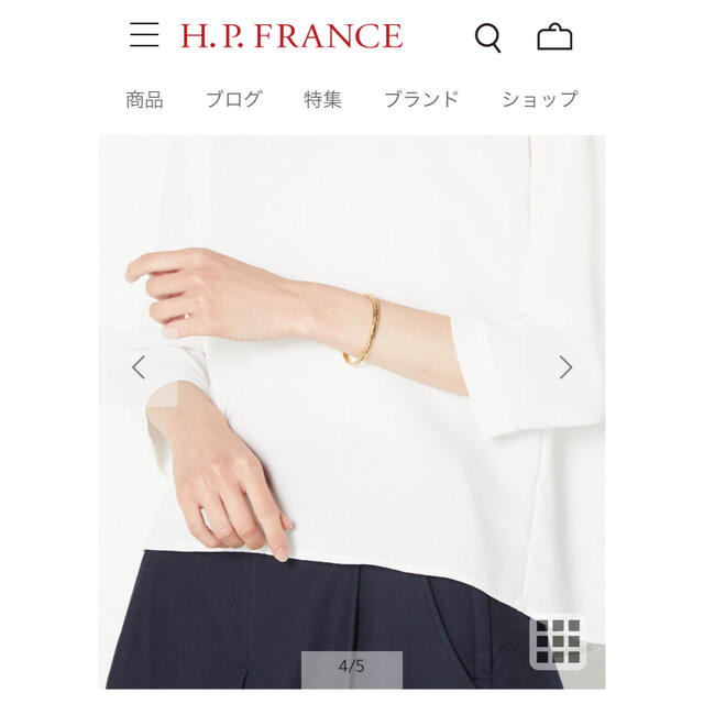 H.P.FRANCE(アッシュペーフランス)のセルジュトラヴァル　バングル レディースのアクセサリー(ブレスレット/バングル)の商品写真