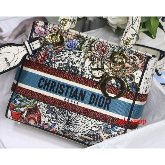 割引価格-Christian Dior DIOR BOOK TOTE オブリーク エンブロイダリー