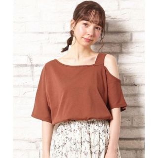 イング(INGNI)の♡ おまけ付き ♡ INGNI オフショルTシャツ ブラウン(Tシャツ(半袖/袖なし))