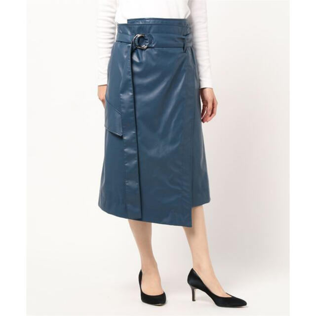 DRESSLAVE - DRESSLAVE フェイクレザーラップペンシルスカートの通販