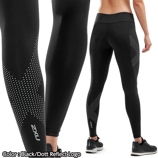 2XU(ツータイムズユー)の【新品】2XU ミッドライズコンプレッションタイツ(黒) スポーツ/アウトドアのトレーニング/エクササイズ(トレーニング用品)の商品写真