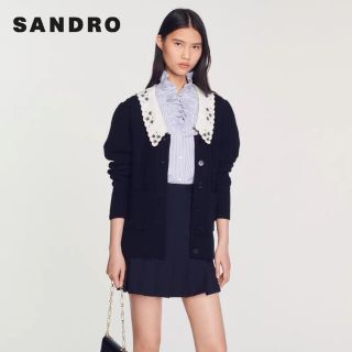 ❤️Sandro  2022新作　新品　ピンクニットカーディガン　綺麗　ー上品