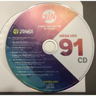 ズンバ(Zumba)のzumba megamix91 CD ズンバ　メガミックス(クラブ/ダンス)