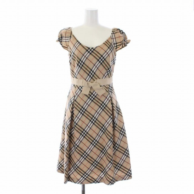 特価】 BURBERRY BLUE LABEL - バーバリーブルーレーベル ノバチェック 【返品交換不可】 LABEL】美品 ブルーレーベル ワンピース 38号 チェック 【BLUE ひざ丈ワンピース