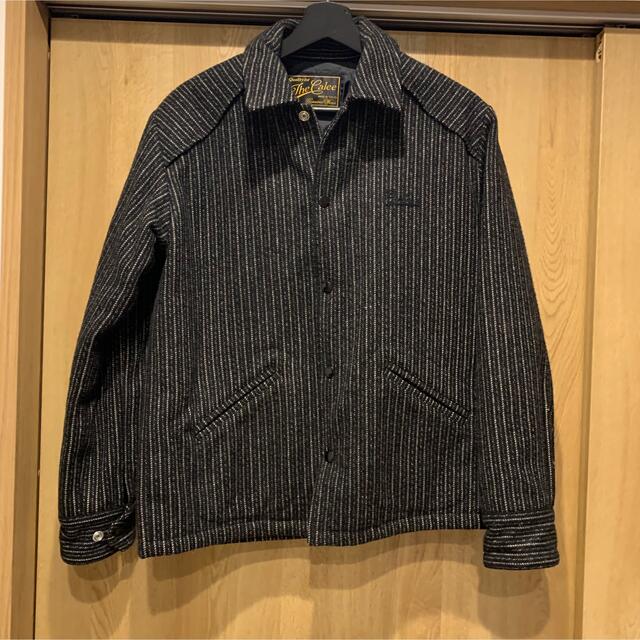 CALEE ストライプ ウールスポーツジャケット-eastgate.mk