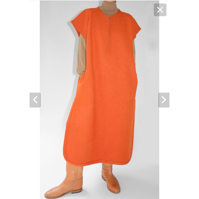 cristaseya wool caftan ウールカフタン orange