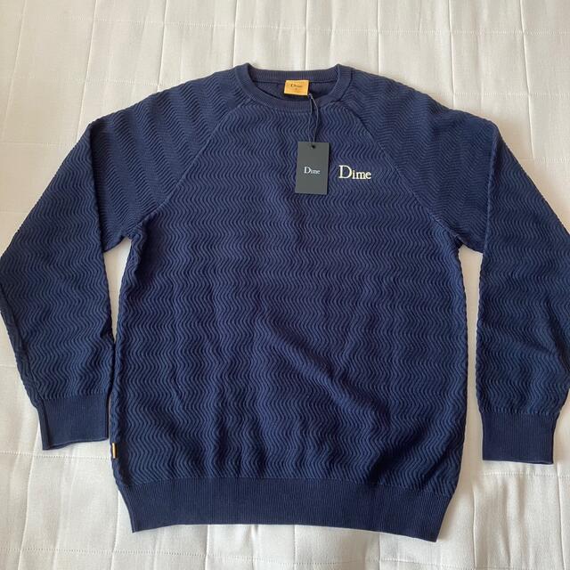 Supreme - DIME WAVE CABLE KNIT SWEATER M 紺 POLARの通販 by snow's shop