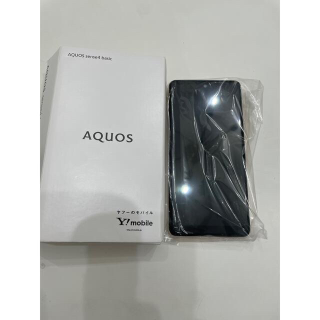 AQUOS(アクオス)のワイモバイル　AQUOS sense4 basic 新品未使用 スマホ/家電/カメラのスマートフォン/携帯電話(スマートフォン本体)の商品写真