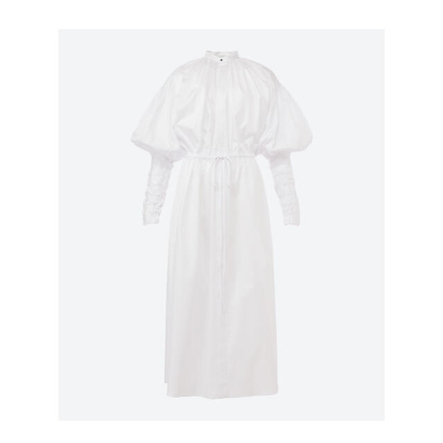 HYKE(ハイク)のGATHERED BALLOON SLEEVE SHIRT DRESS レディースのワンピース(ロングワンピース/マキシワンピース)の商品写真