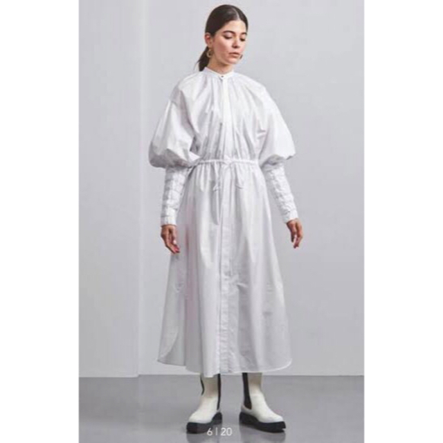 HYKE - GATHERED BALLOON SLEEVE SHIRT DRESSの通販 by うに's shop