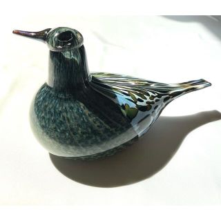 イッタラ(iittala)のNuutajarvi オイバ・トイッカ 1997年 バード Song Trush(置物)