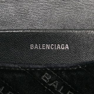 バレンシアガ BBロゴ キルティング チェーン ショルダーバッグ ベロア レディース BALENCIAGA 【214-74209】