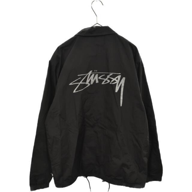 入手困難】stussy☆ナイロンジャケット L 刺繍ロゴ バックプリント-