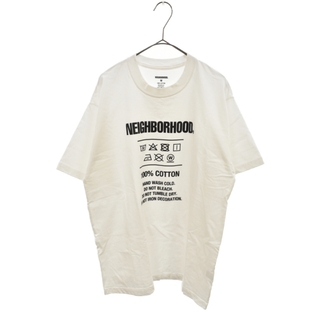 ネイバーフッド(NEIGHBORHOOD)のNEIGHBORHOOD ネイバーフッド 洗濯ネームプリント半袖Tシャツ カットソー ホワイト(Tシャツ/カットソー(半袖/袖なし))