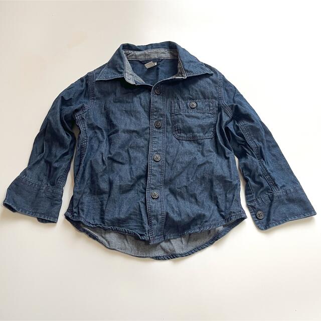 GAP(ギャップ)のGAP デニムシャツ キッズ/ベビー/マタニティのキッズ服男の子用(90cm~)(ブラウス)の商品写真