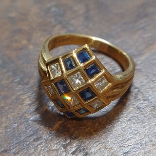 K18 ダイヤモンド リング 指輪 k18 ゴールド GOLD 金 DIA(リング(指輪))